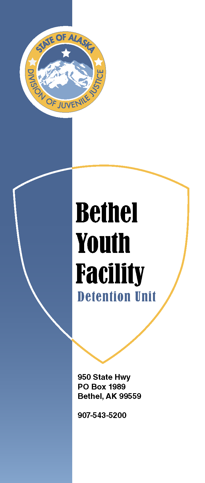 Bethel Youth Facility Detention Brochure Thumbnail