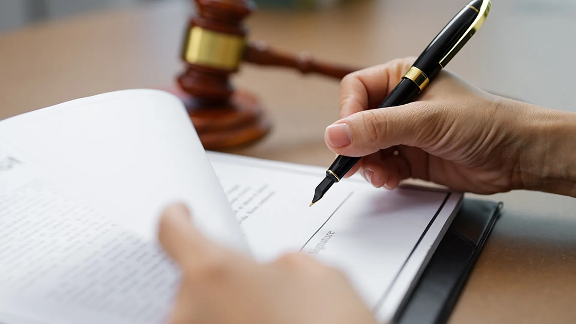 Signing legal documents
