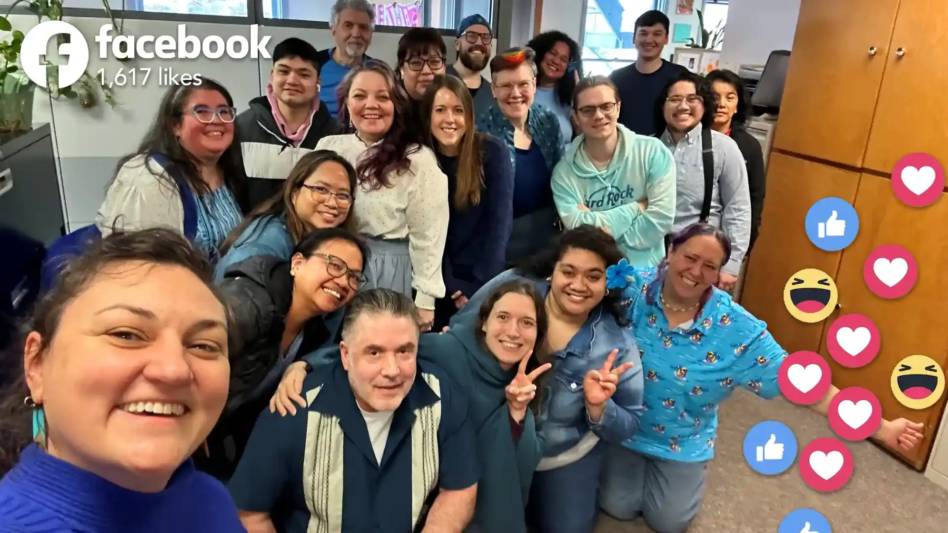 Facebook, 1,617 likes