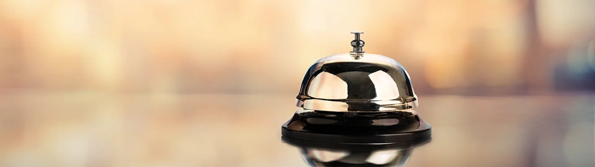 Service bell on counter