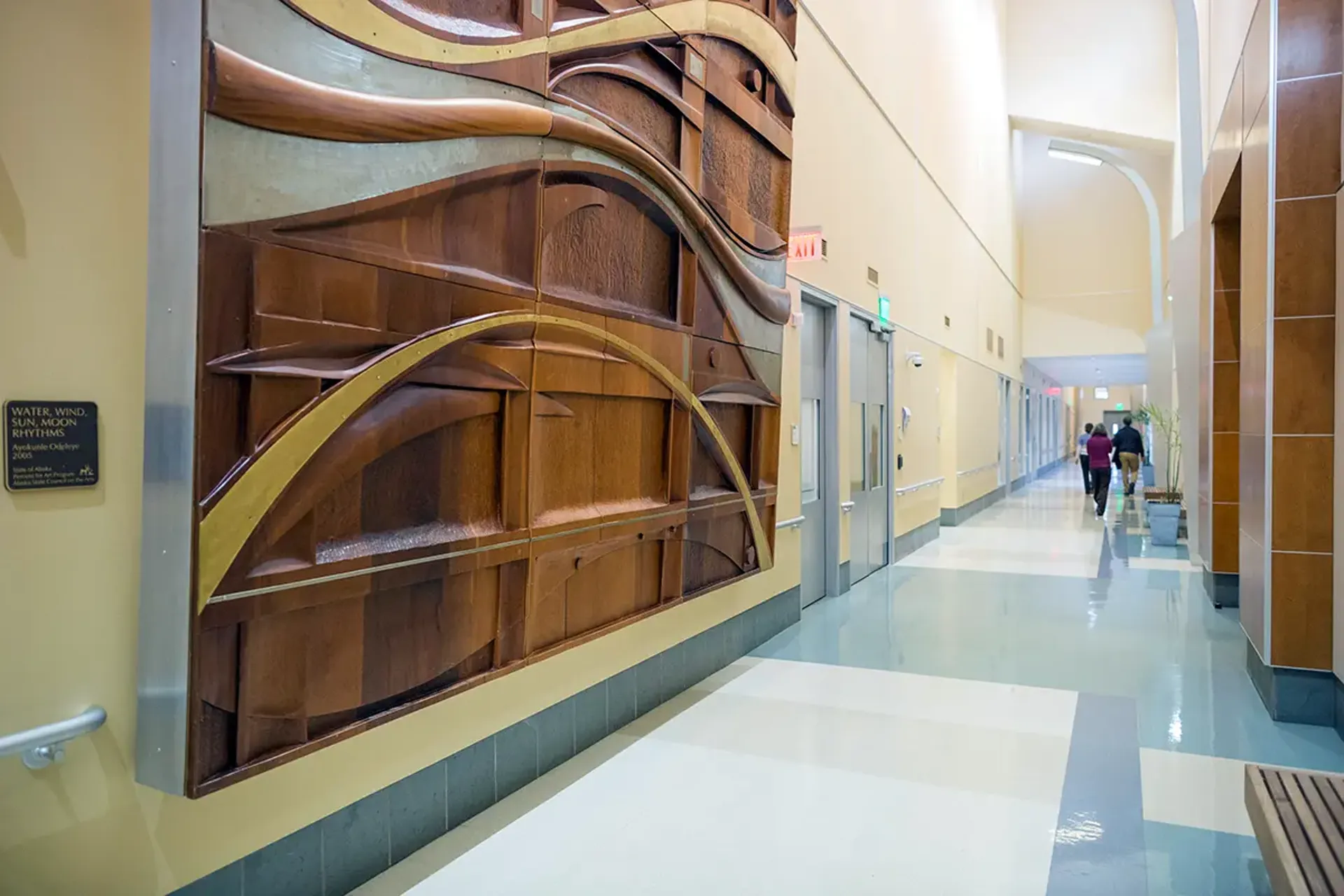 API interior hallway with artwork