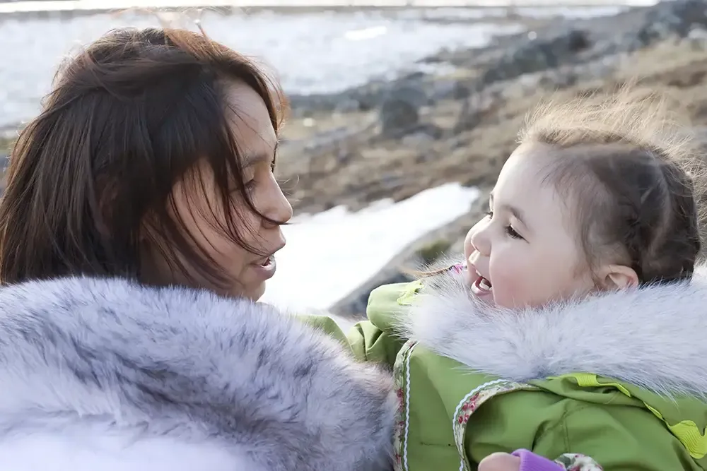 Inuit Mother and Daughter