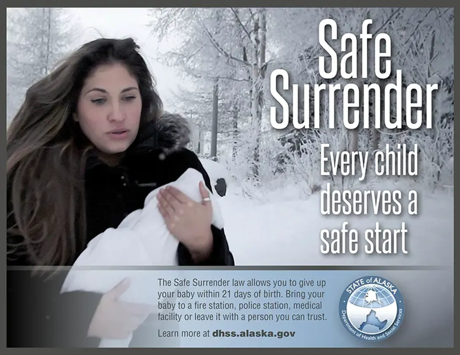 Thumbnail for Posters. Safe Surrender: Every child deserves a safe start.