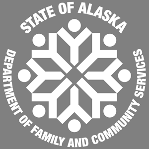 DFCS Round-Text Logo, All White