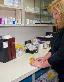 cameo of the Alaska Pioneer Homes Pharmacy.